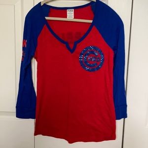 Pink Victoria Secret Chicago Cubs Shirt